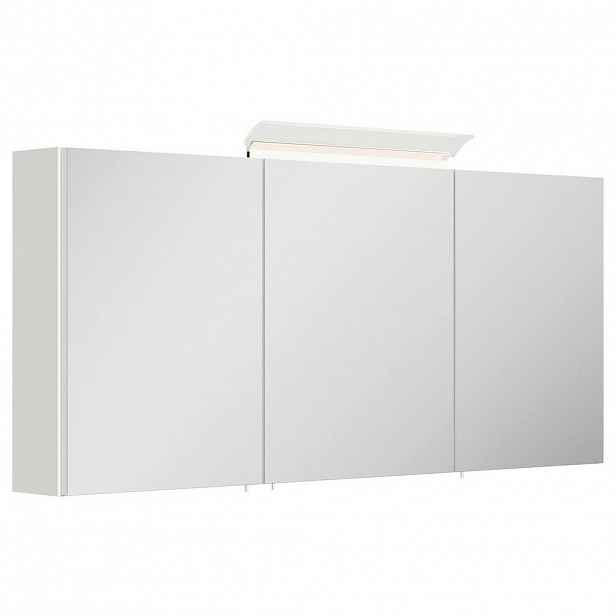 MID.YOU ZRCADLOVÁ SKŘÍŇKA, vysoce lesklá bílá, 140/62/17 cm