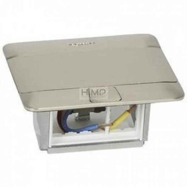 Plechovka na podlahu Inox 3 moduly Legrand