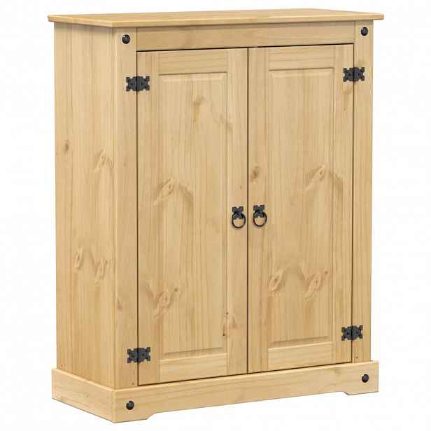 vidaXL Botník Corona 86 x 38,5 x 108 cm masivní borové dřevo