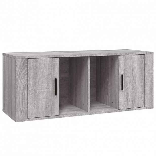vidaXL TV skříňka šedá sonoma 100 x 35 x 40 cm kompozitní dřevo