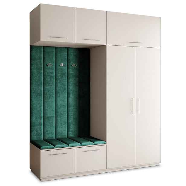MASSENO MODERNÍ PŘEDSÍŇOVÁ SESTAVA REMA, 200/240/60 cm, kašmírová