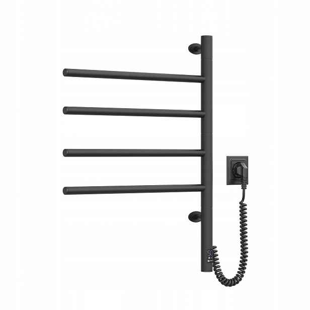 Elektrický koupelnový radiátor Černý Arabesque 480х600 Sensor