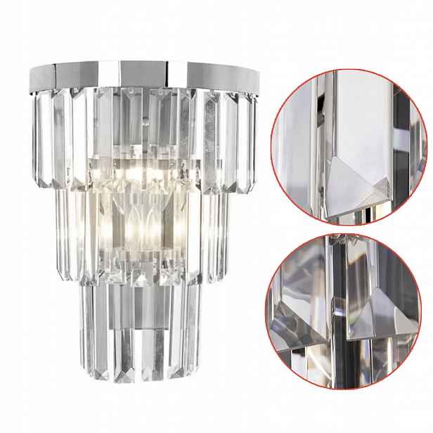 Nástěnná Lampa, Stříbrná, Do Obývacího Pokoje, Ložnice, Glamour, Chrom