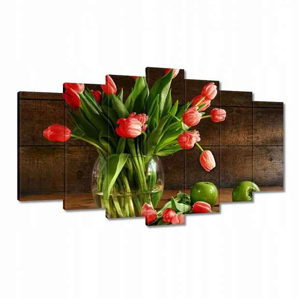 Obrazy 140x80 Červené tulipány