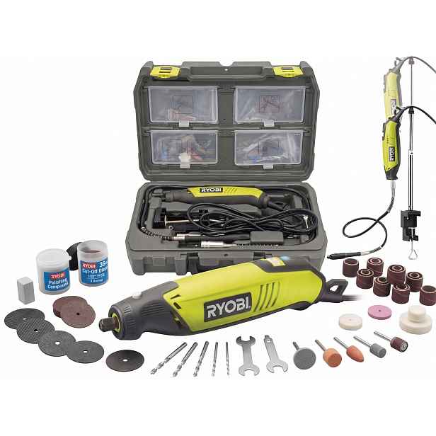 Přímá bruska v kufru s příslušenstvím 150W EHT150V Ryobi