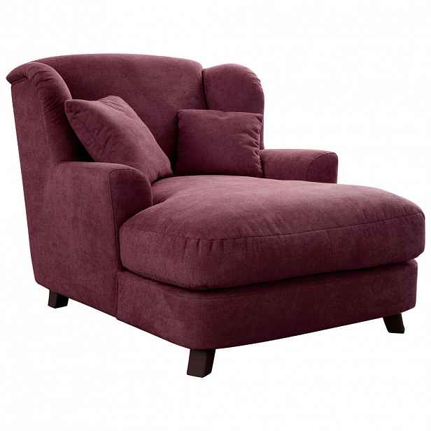 Sit & More XXL KŘESLO, textil, kompozitní dřevo, tmavě červená