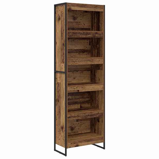 vidaXL Knihovna 60 x 30 x 189,5 cm Kompozitní dřevo Staré dřevo
