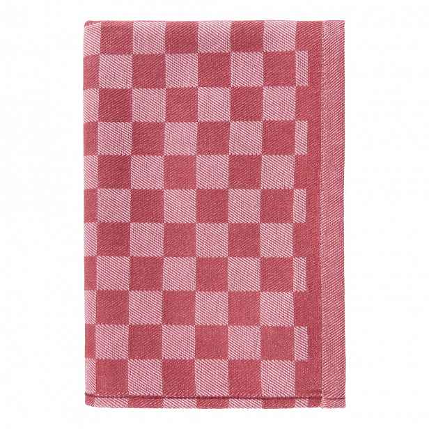 CHECKER STYLE Utěrka - červená