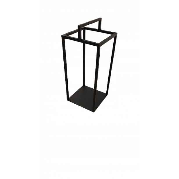 Kovová lampionová lampa pro kompozici, lucerna, 40 cm, černý loft