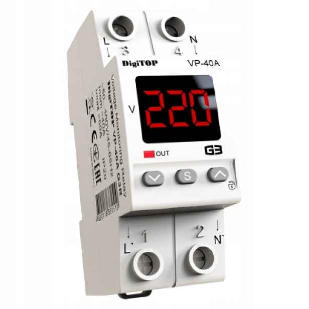 Napěťový relé VP-40A G3R DigiTOP