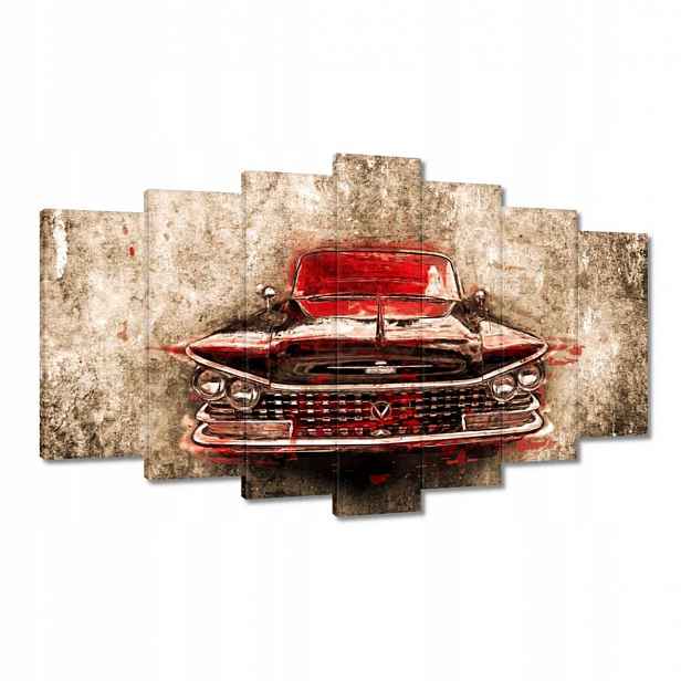 Obrazy 140x80 Červený Buick