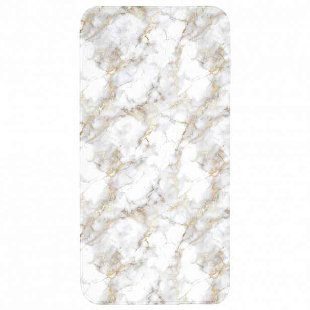 OnlyWow KOUPELNOVÁ PŘEDLOŽKA Zlaté žilky - Mramor - Bílý 60x120 cm