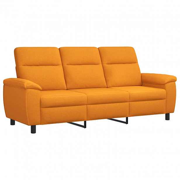 vidaXL Pohovka Tmavě žlutá 214 x 90 x 95 cm Textil