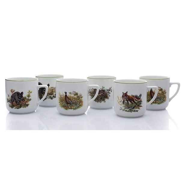 hrnek 400ml PĚTKA-LES.ZVĚŘ A13520, čes.porcelán