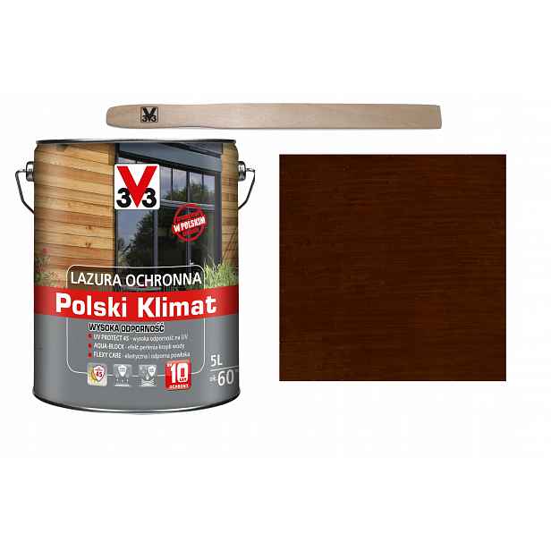Lazura V33 Polský Klima 10 let Dub zlatý 5L