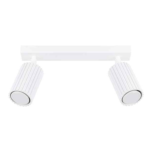 Sollux Lighting Stropní svítidlo moderní bílá 30 cm 2xGU10 10W Karbon