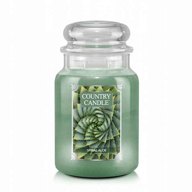 Spiral Aloe Country Candle – velká vonná svíčka se dvěma knoty (652 g)