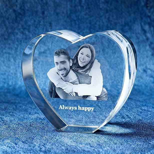 TEMU Jeden fotorámeček ve tvaru srdce na míru - DIY laserem gravírovaný, odolný proti vyblednutí, personalizovaná fotografie, vhodný pro dekoraci