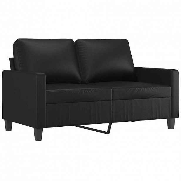 vidaXL 2místná pohovka černá 120 cm umělá kůže
