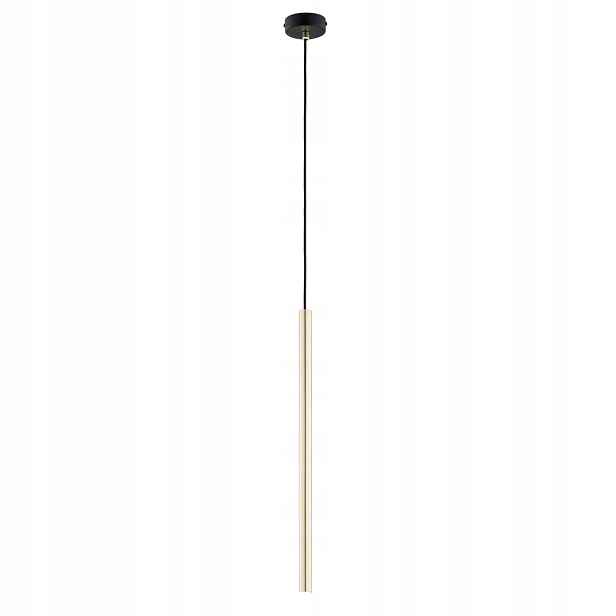 Závěsná bodová lampa zlatá tuba nad stůl ostrovní bar do ložnice Emibig
