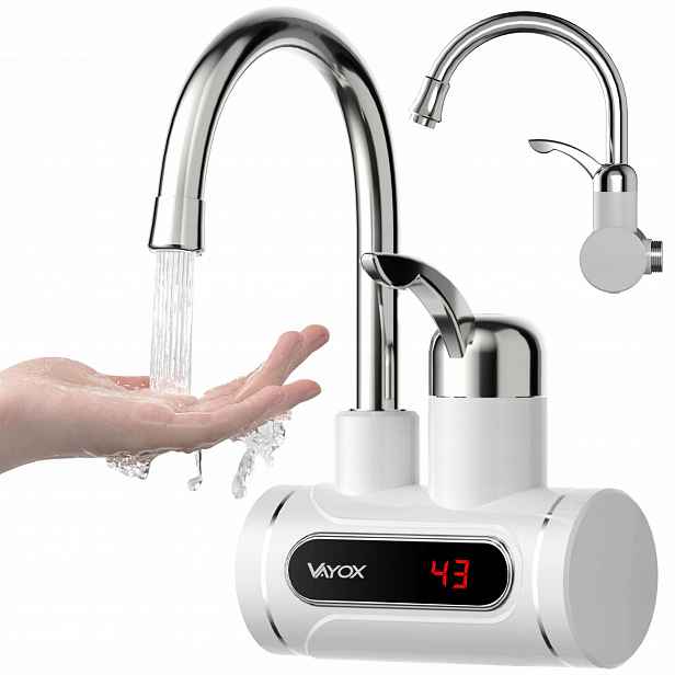 Elektrický Průtokový Ohřívač Vody Pro Kuchyňskou Baterii Vayox