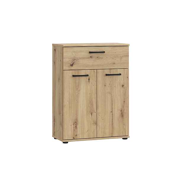 Komoda DUNANUEJ 1 se zásuvkou, dub artisan