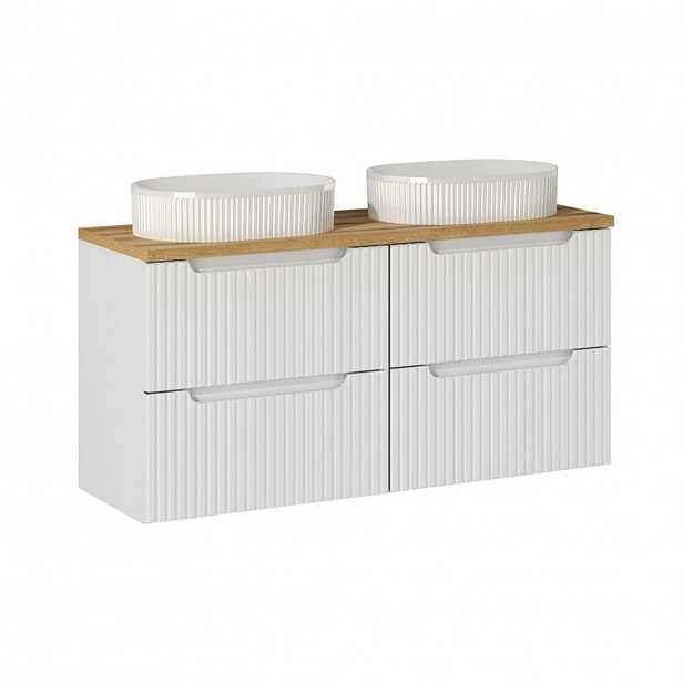 Petits-meubles DVOJUMYVADLO 120.4cm Riva Bílá a dřevo