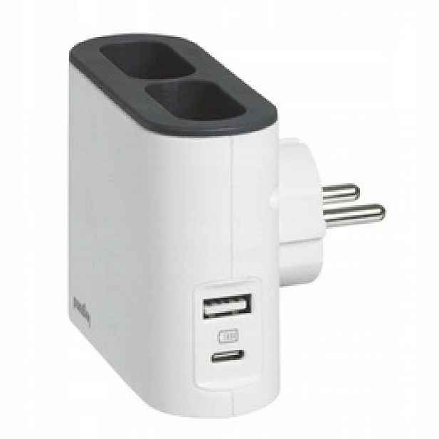 Rozbočka plochý 2X2P Usb Ac-b/g Legrand 049401