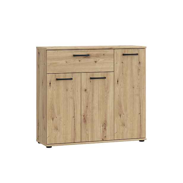 Komoda DUNANUEJ 2 se zásuvkou, dub artisan