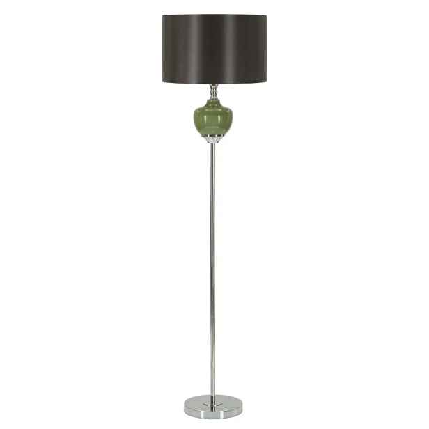 Mauro Ferretti Stojací lampa Eva 160 cm stříbrná/černá/zelená