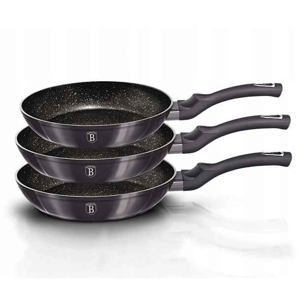 Sada 3 Granitových Pánví Berlinger Haus BH-6903 Carbon Pro