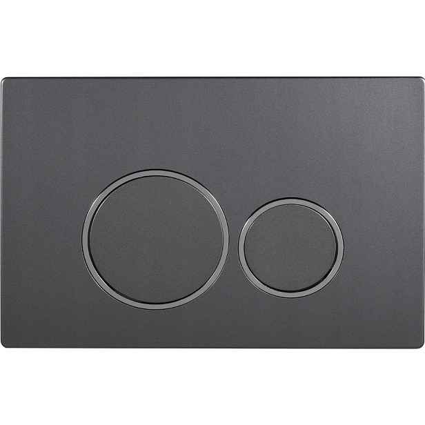Tlačítko Dopio gun metal se hodí k rámu Wc Geberit Duofix Delta UP100