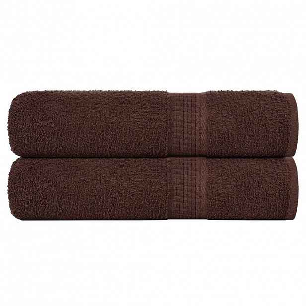 vidaXL Ručníky do sprchy FROGN 2 ks hnědé 70 x 140 cm 360 g/m²
