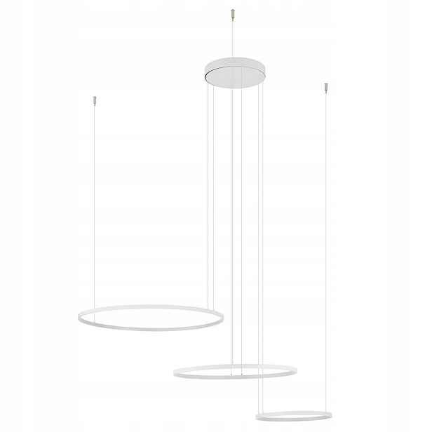 Závěsná Lampa Circolo Power Led Bílá 85W 3000K moderní osvětlení ring