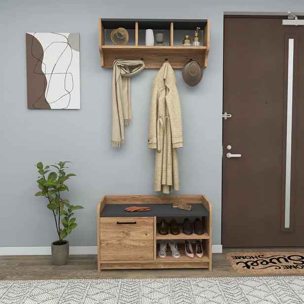 Casarredo Předsíňová stěna LEMNOS - borovice/antracit