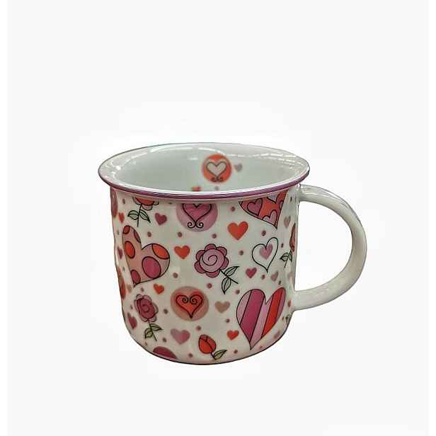 hrnek 250ml TINA - ZAMIL.SRDCE, čes.porcelán