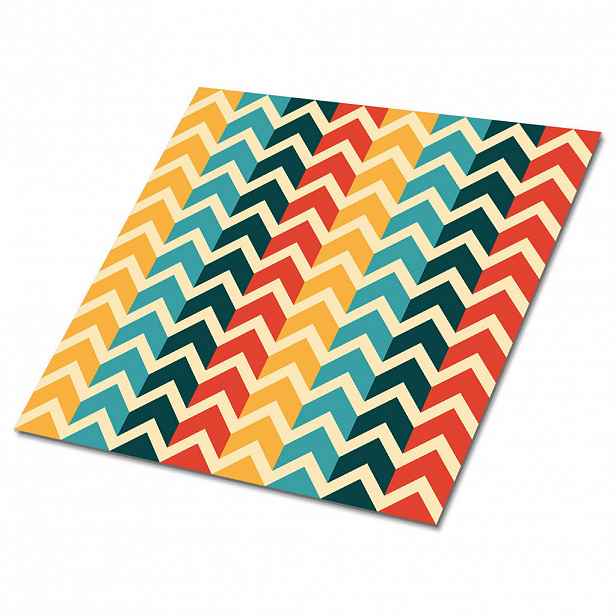 TULUP SAMOLEPICÍ OBKLADY NA STĚNU 9 ks 30x30 cm Retro vzor