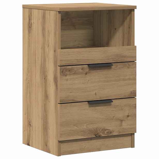vidaXL Bedside Cabinet Dub artisan Medium Engineered Wood