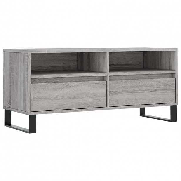 vidaXL TV skříňka šedá sonoma 100 x 34,5 x 44,5 cm kompozitní dřevo