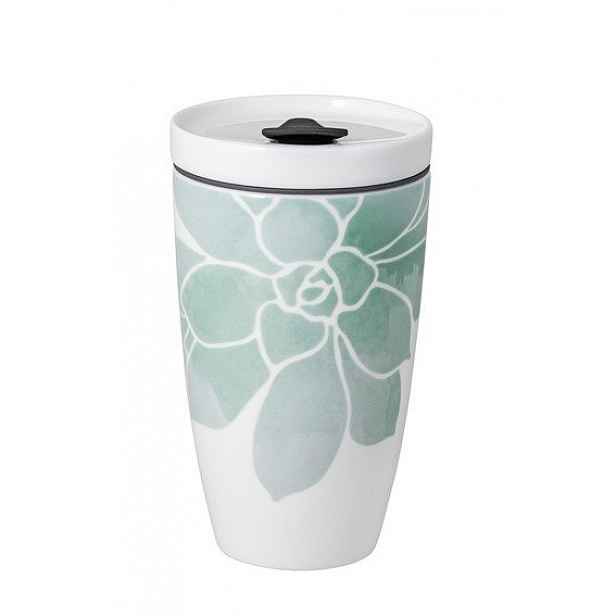 Villeroy & Boch Coffee To Go hrnek na cesty, 0,35 l, sukulent