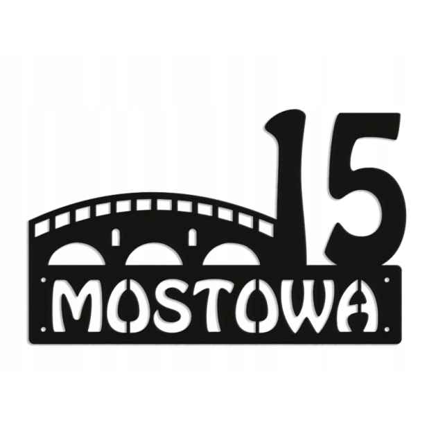 Číslo Na Dům 80 cm Tabule Adresa Ocel 2 mm Grafika 5746