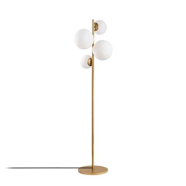 Opviq Stojací lampa Fazli zlatá