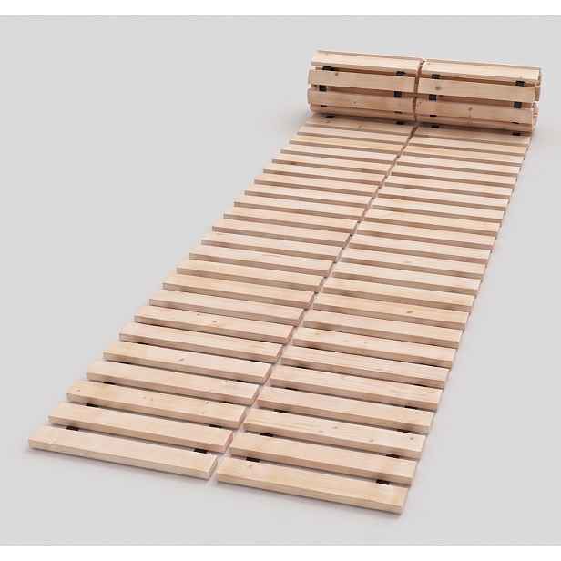 Rám 180 x 200 cm Rolovací rám pod matrace dřevěný 20 Lamel