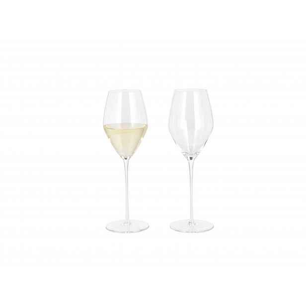Silvercrest® Sklenice na víno z foukaného skla, 2 kusy / Sklenice na vodu z foukaného skla, 3 kusy (sklenice na bílé víno)