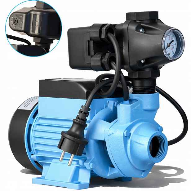 Tichá Pumpa Na Vodu Do Studny 370 W 35 L/min S Příslušenstvím 3V1 Pro Zahradní Zavlažování