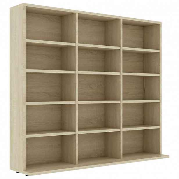 vidaXL Skříňka na CD dub sonoma 100 x 23 x 89,5 cm kompozitní dřevo