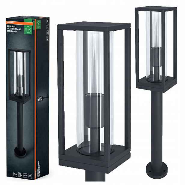 Zahradní sloupková venkovní lampa E27 šedá IP44 Endura Osram