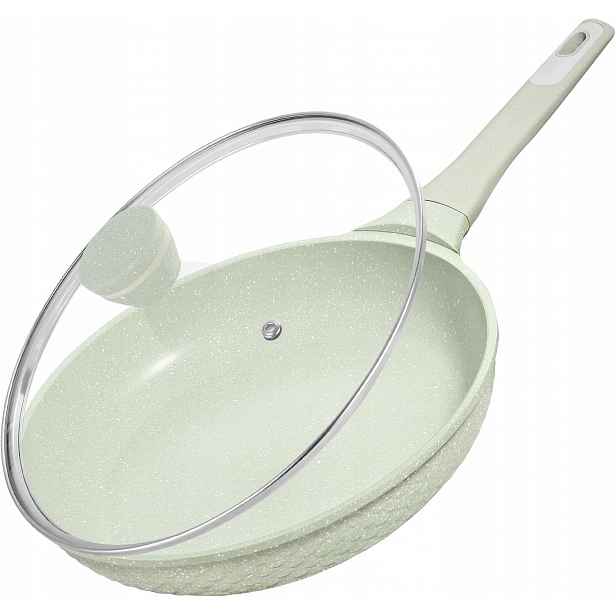 Granitová pánev s poklicí Dygg 28 cm, indukční povrch, nepřilnavý povrch