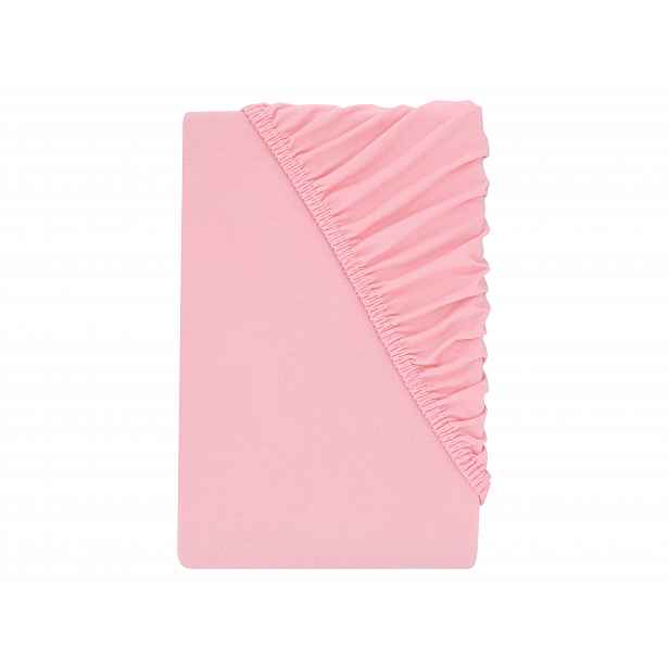 Livarno® Žerzejové napínací prostěradlo, 140–160 x 200 cm (světle růžová)