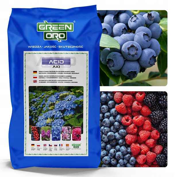 Podzimní hnojivo pro borůvky, maliny, ostružiny, stromky Acid Aki 24 kg